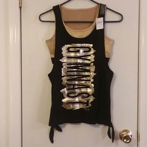 Justice girls gymnastic shirt 16 XL  nwt
